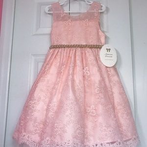 👗 NEW ! Toddler Girls Ruffled Lace Dress 👗